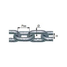 Chaîne calibrée norme NFE 26012