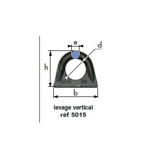 Anneau de levage à souder levage vertical