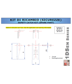 Linguet de rechange "adaptables" pour crochets standards 