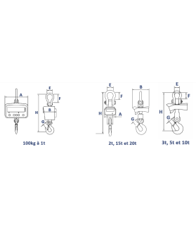 Dynamomètre XZ1 de 2 à 20 tonne