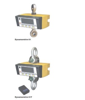 Dynamomètre 01TX de 3.2 à 10 tonnes lecture déportée