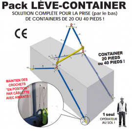 Pack lève container de 20 ou 40 pieds