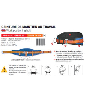 Ceinture de maintien au travail