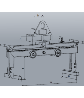 Pince mécanique pour paquets de matériaux CMU800kg