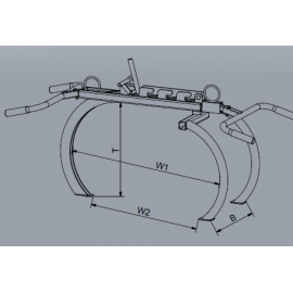 Pince pour blocs erratiques ou irréguliers CMU 200kg