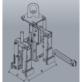 Pince mécanique EICHINGER pour caniveaux béton CMU 500kg