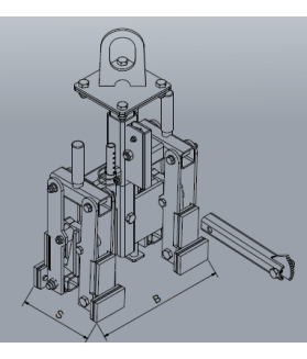 Pince mécanique EICHINGER pour caniveaux béton CMU 500kg