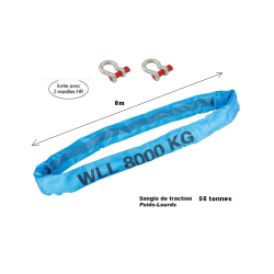 Sangle de traction pour POIDS LOURDS (42, 56 ou 70TONNES)