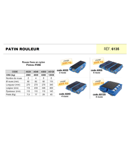 Patin rouleur fixe de 2 à 12T