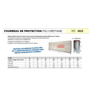 Fourreau de protection polyuréthane