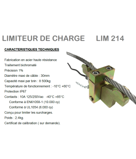 Limiteur mécanique de charge LM214