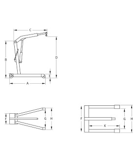 grue d'atelier fixe 1500 kg 