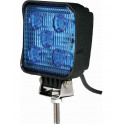 Phare de travail bleu compact, 5 LEDS, 15W