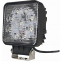 Phare de travail carré 9 LED, 27W