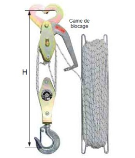 Palan à main à corde