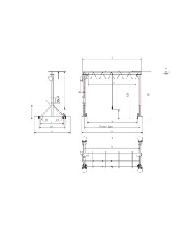 Portique de levage motorisé de 1 à 6.3 tonnes