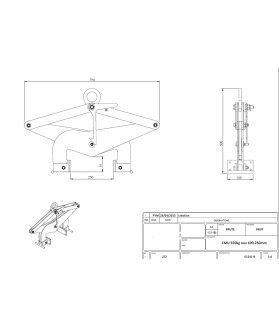 Pince simple pour le levage de blocs