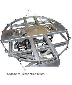 Table élévatrice à niveau constant galvanisée plateau rotatif 2000 kg