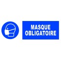 Panneau adhésif "port du masque obligatoire"