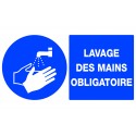 Panneau "lavage des mains obligatoire"