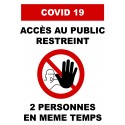 Panneau "Accès restreint"