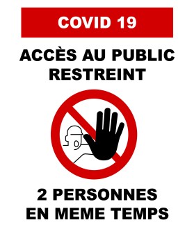 Panneau "Accès restreint"