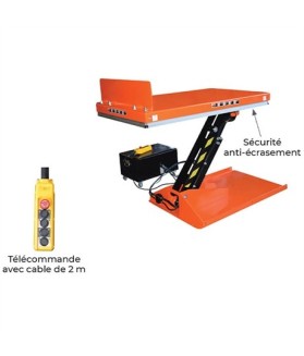 Table élévatrice électrique inclinable (max 48°) 750 kg