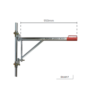 Bras pendulaire 200Kg pour treuil DKL