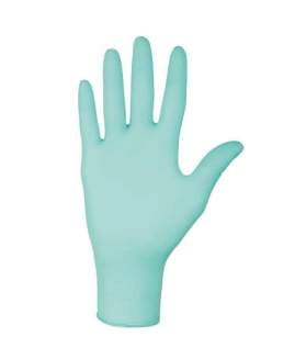 Gants jetables nitrile 245MM 0.12MM VERT T9 bte 100pc