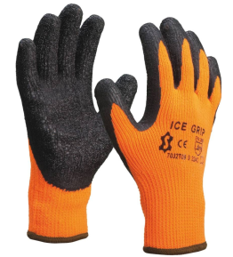 Gants anti froid enduit latex crêpé 