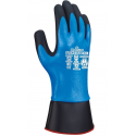 Gants anticoupure enduit nitrile 3/4 dos avec manchette de sécurité