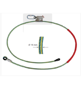 Longe câble de maintien au travail réglable EN358