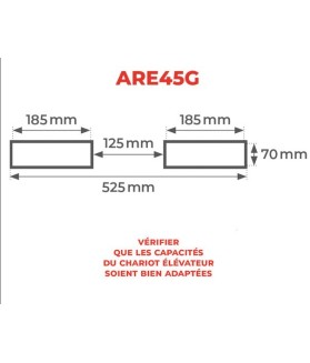 Potence télescopique inclinable 4500 kg