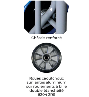 Diable acier transporteur premium 350 kg