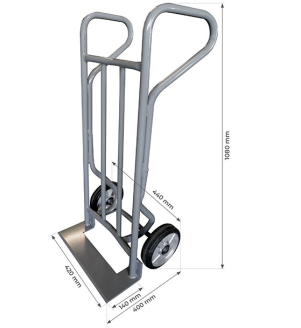 Diable acier transporteur premium 350 kg