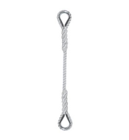 ÉLINGUE CORDAGE POLYPROPYLÈNE 2 BOUCLES COSSEES EPISSEES MAIN (SUR DEMANDE)