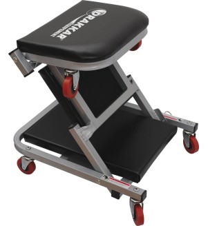 Chariot de visite/tabouret 7 roues avec matelas mousse 136kg