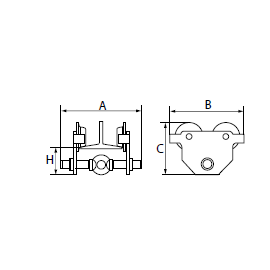 Chariot porte-palan standard