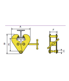 Griffe simple CMU 1000 et 2000 kgs