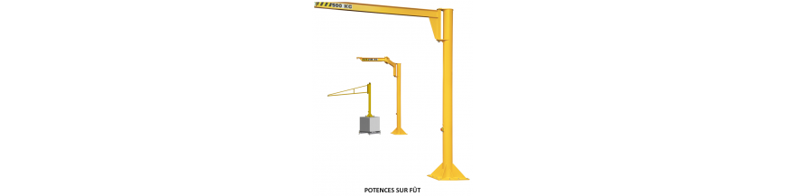 Potence tournante, potence murale triangulée, potence murale inversée : matériel de levage et manutention en vente directe